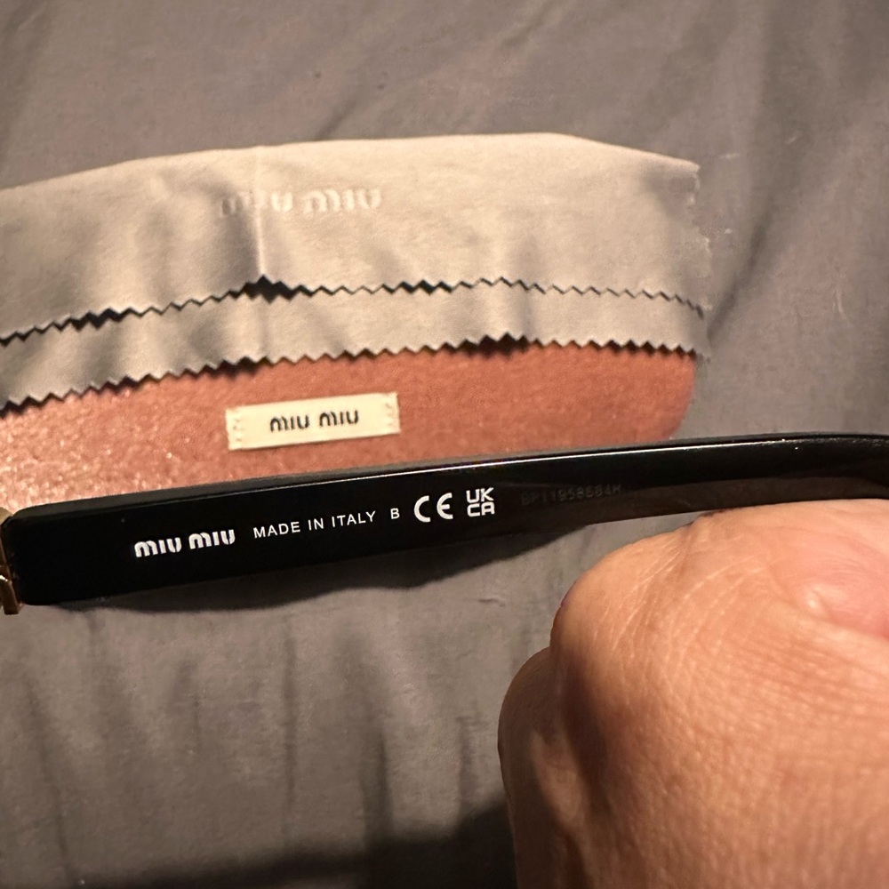 Miu Miu Eyeglasses & Case - Picture 5 of 5